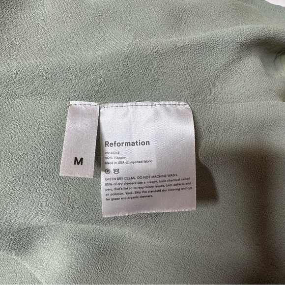 Reformation Kelli Floral Smocked Mini Dress Medium - Picture 8 of 11